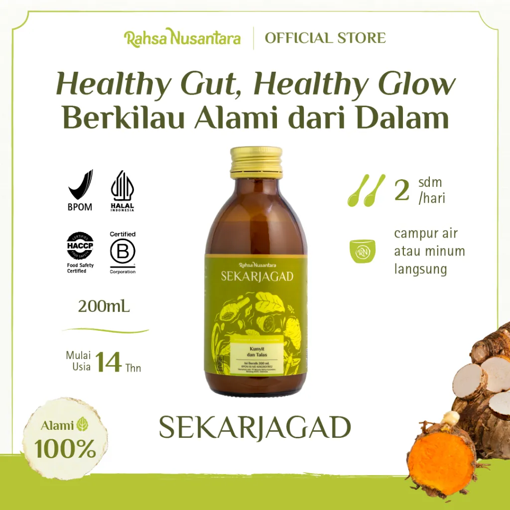Sekarjagad 200mL | BPOM - Healthy Glow Healthy Skin | Suplemen Herbal by Rahsa Nusantara