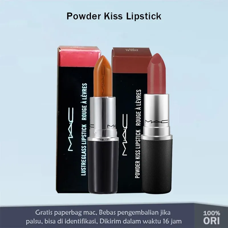 MAC Powder Kiss Lipstick Rouge a levres Full size 3gr / Lipstik