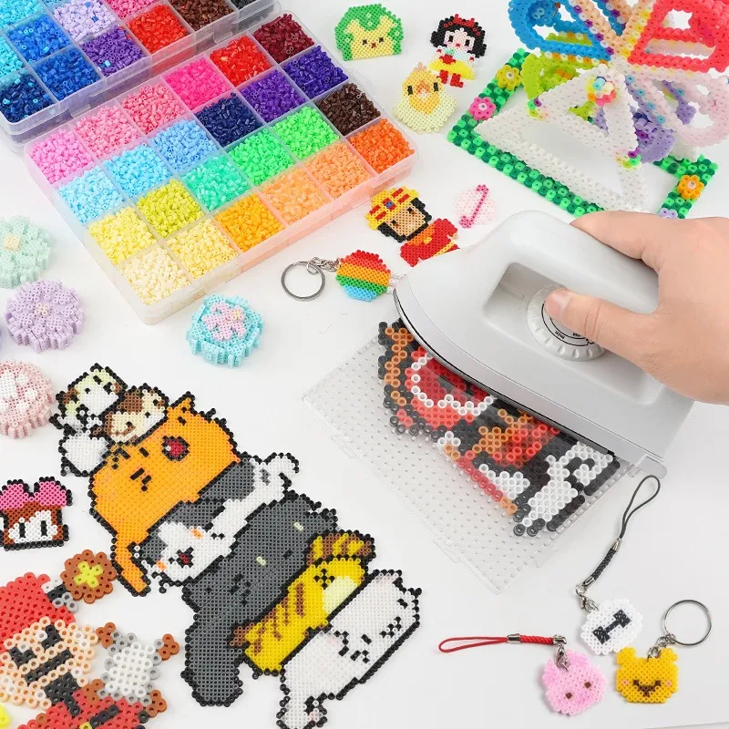 5 Mm DIY Perler Fuse Beads Kit Kerajinan Manik Set Pendidikan Kreatif Mainan 2.6MM DIY dengan Besi dan Aksesoris Hadiah