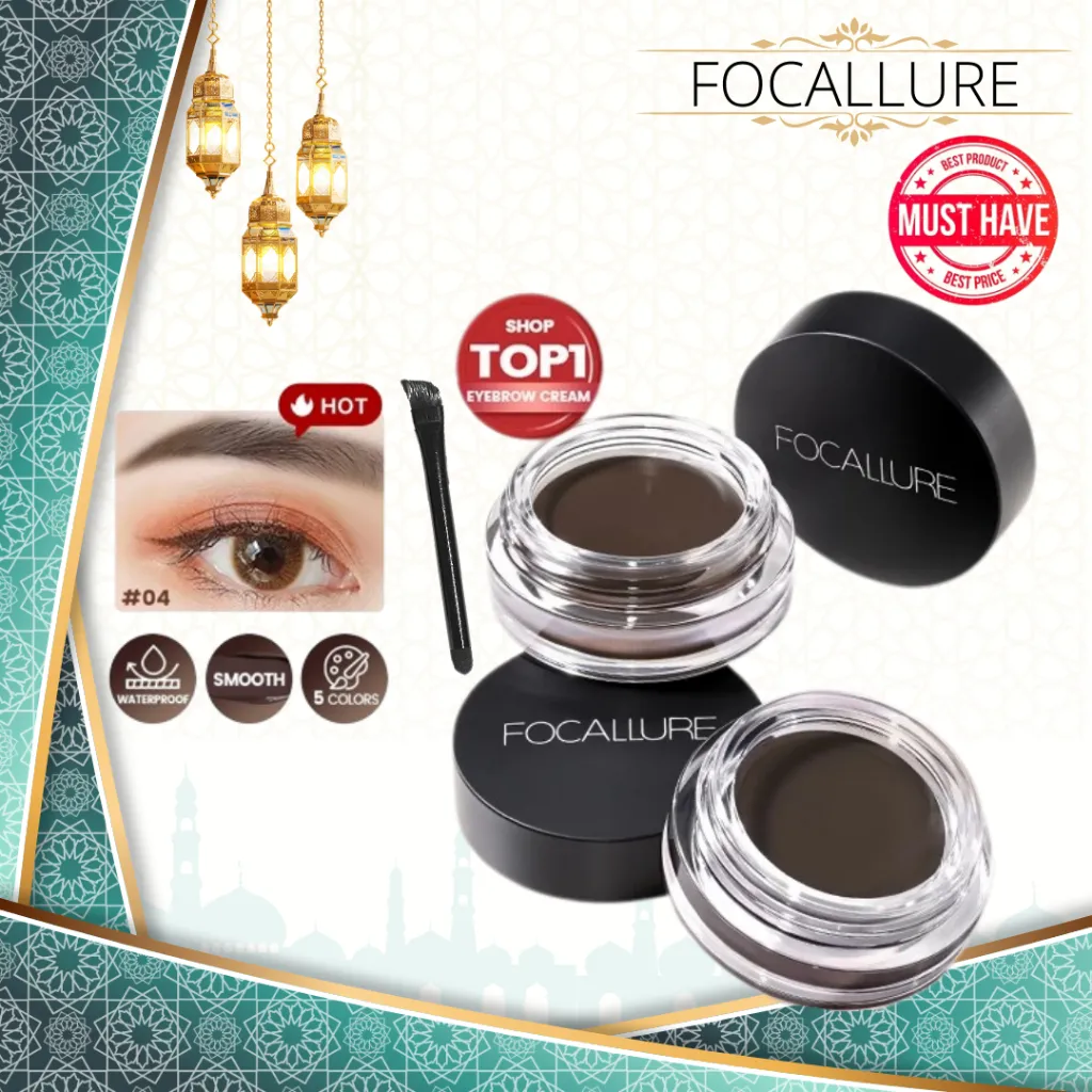 (FAVORITE) FOCALLURE Waterproof Eyebrow Cream Pomade Tahan Air Pomade Krim Alis FA23