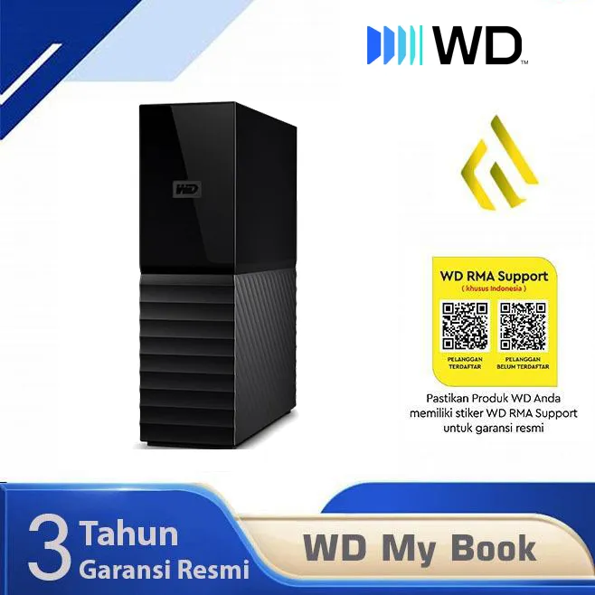 WD My Book 4TB 6TB 8TB 12TB 14TB 16TB 18TB - HDD Hardisk Eksternal 3.5
