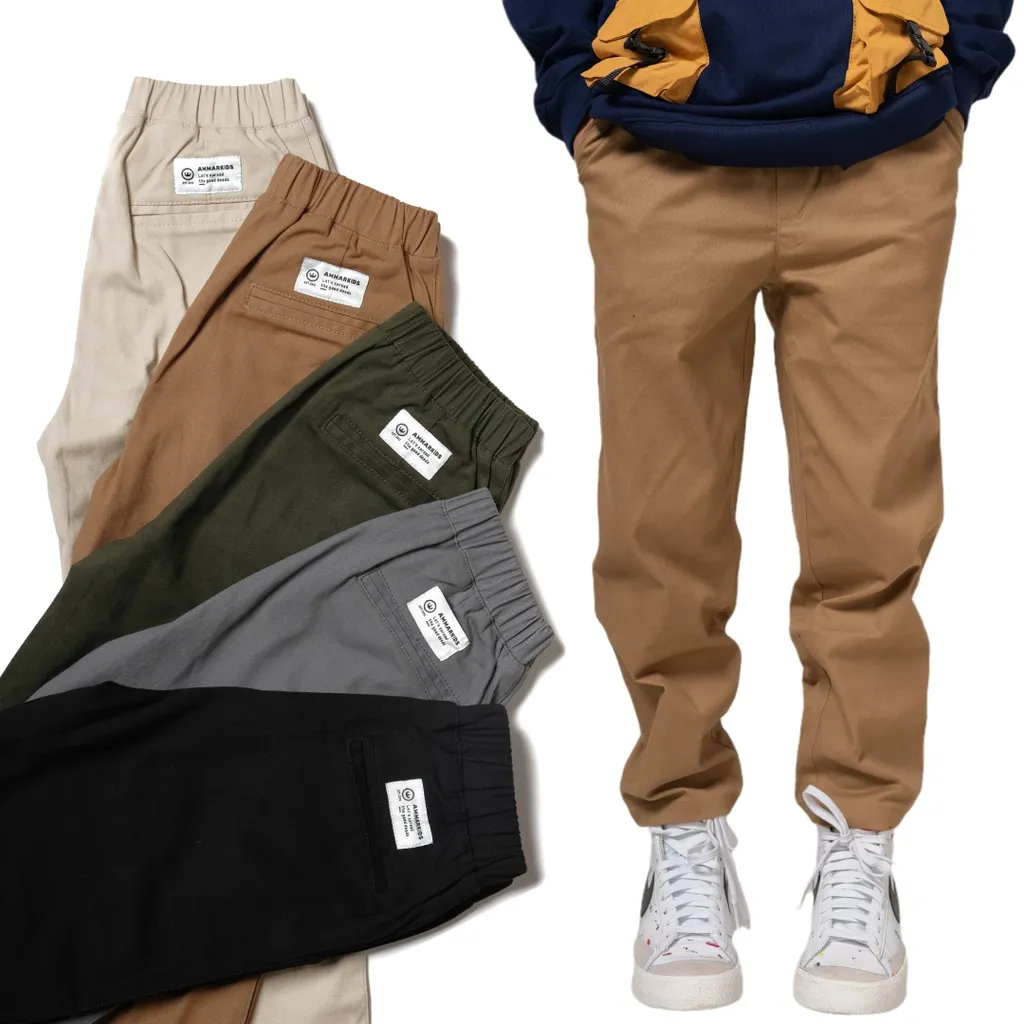 Celana Chino Panjang Anak Laki Laki Tanggung By Ammar Kids 3-12 Tahun Bahan Nyaman Kualitas Premium