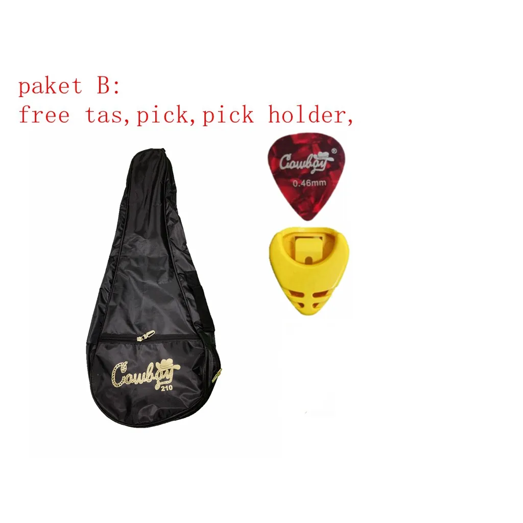 Cowboy Ukulele Cowboy Soprano 21 inci karakter motif premium