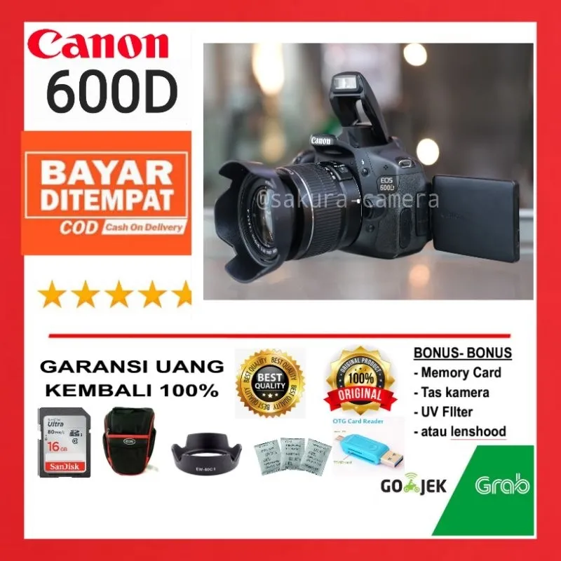 Canon 600D kit 18-55MM Kamera Canon Eos 600d