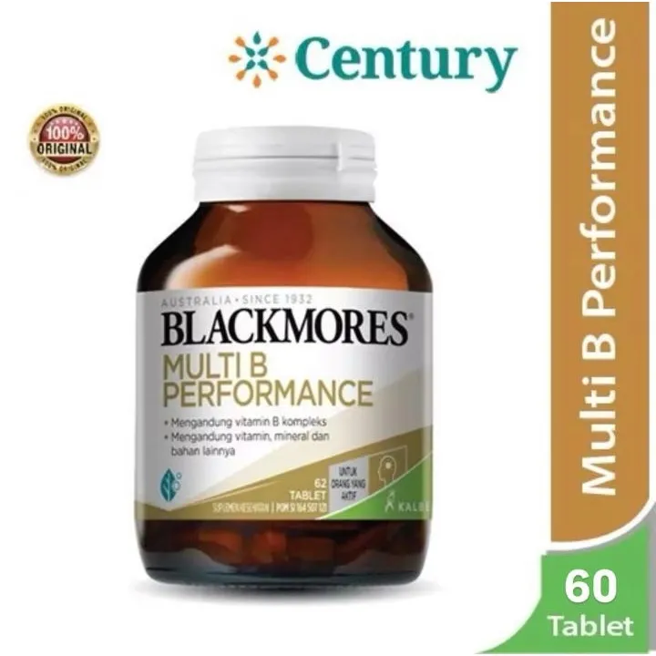 Blackmores Multi B Performance 60 Tablet/Multivitamin/Daya Tahan Tubuh/Anti Stress/Susah tidur