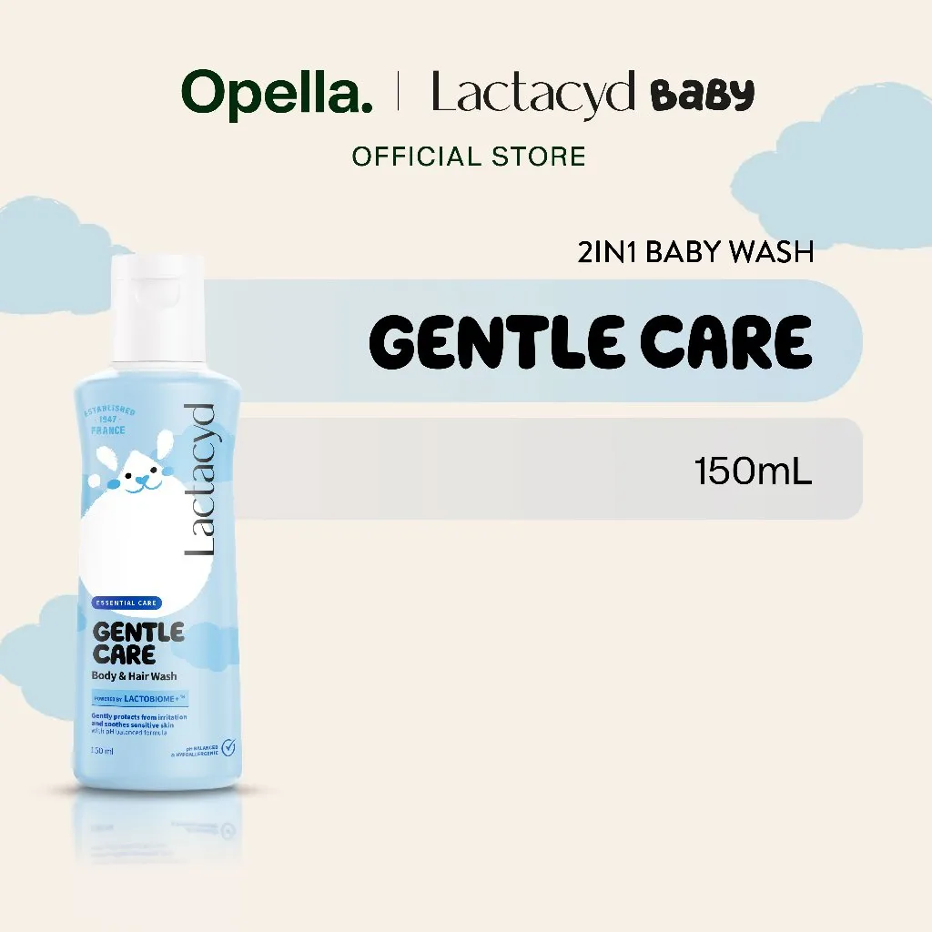 Lactacyd Baby Gentle Care 2in1 Body Wash and Hair Shampoo 150mL – Sabun & Sampo Bayi Melindungi dari Iritasi