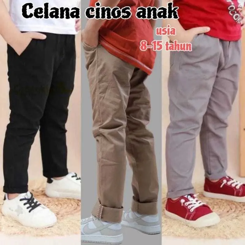 Celana Anak Usia 7 - 12 tahun Chinos Premium Celana Panjang Anak Laki Laki