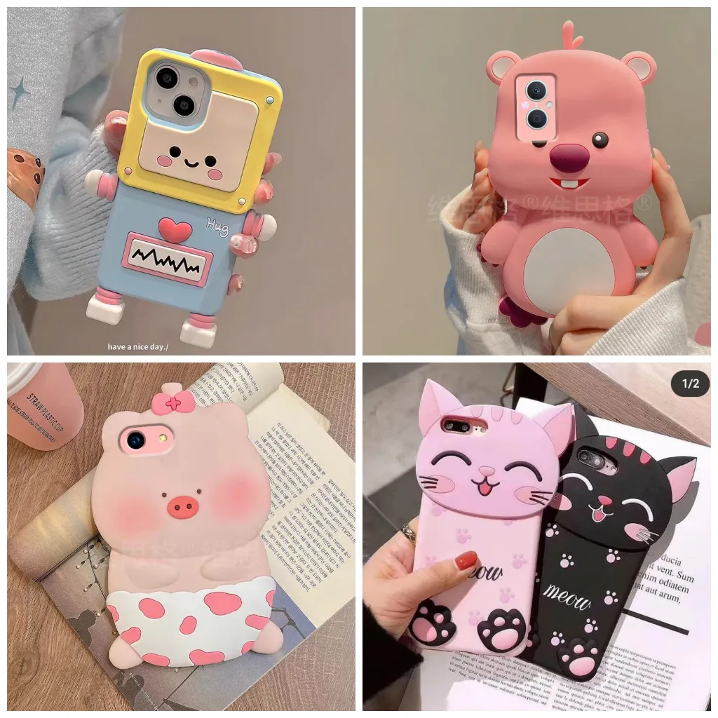 Casing Hp Lucky Cat Case Xiaomi Oppo Vivo Realme Samsung Iphone Infinix