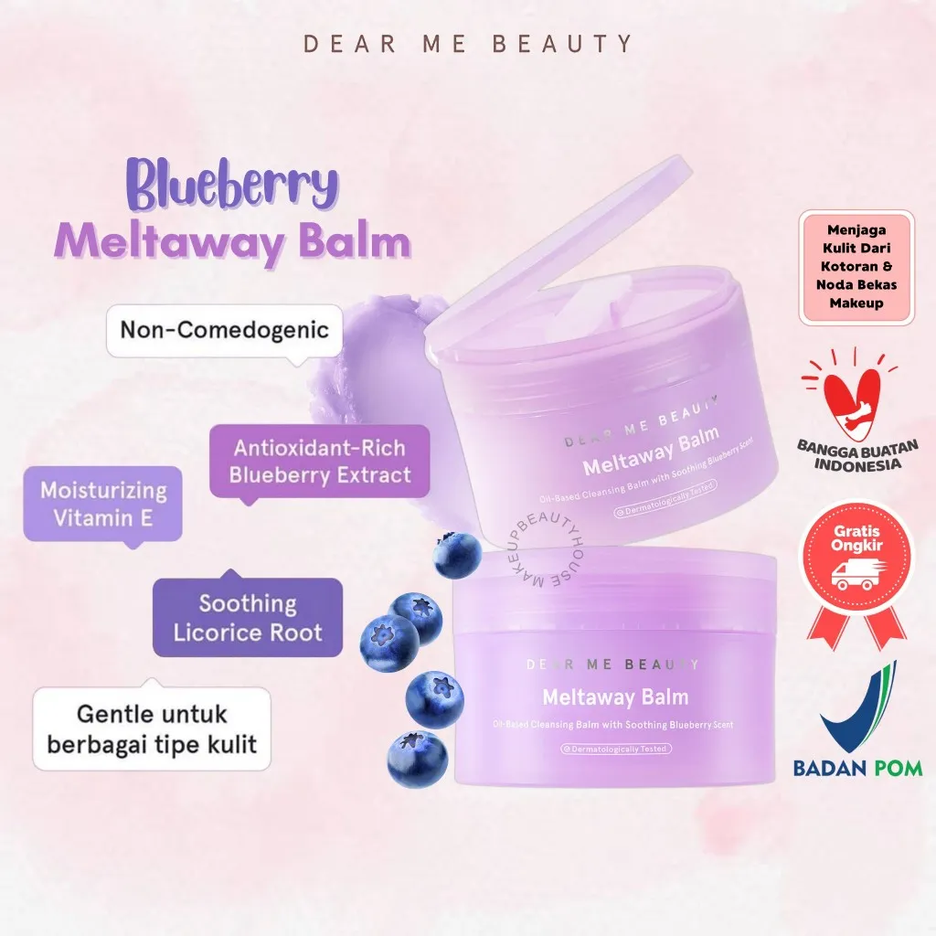 DEAR ME BEAUTY Meltaway Cleansing Balm Blueberry 100g