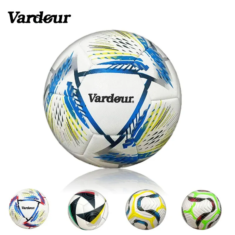 VARDOUR BOLA SEPAK UKURAN 5 FIFA APPROVED - MATERIAL KARET PREMIUM ANTI SLIP, DESAIN RINGAN & TAHAN BANTING, COCOK UNTUK LAPANGAN RUMPUT, ASPAL & FUTSAL (LATIHAN SEKOLAH, KOMPETISI LOKAL, USIA 8+ HINGGA DEWASA)