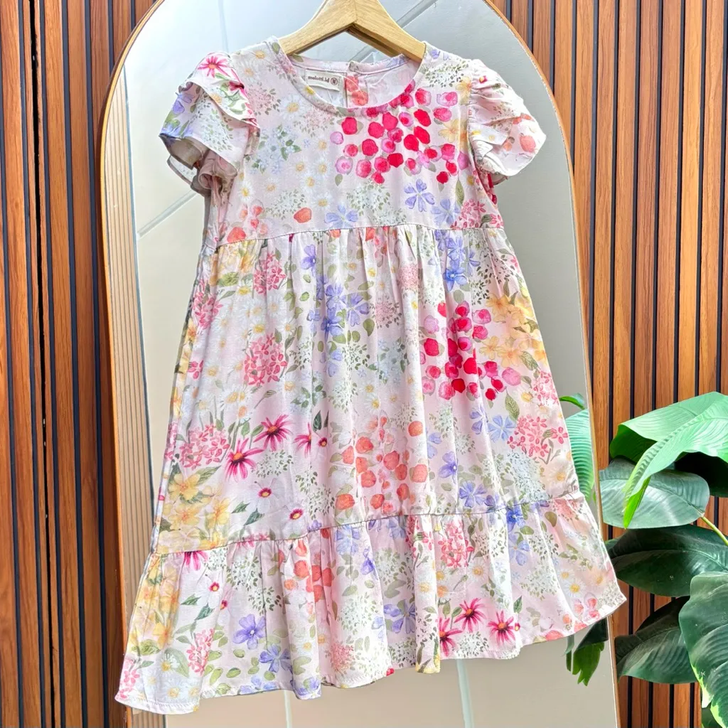 Melatti.id Ciara Dress Daster Anak Rayon Premium usia 3-17 tahun
