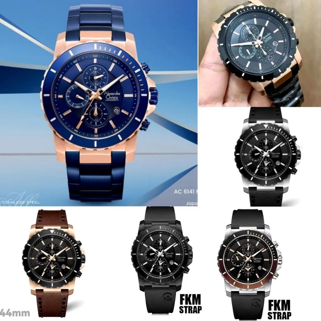 AC 6141 JAM TANGAN PRIA ALEXANDRE CHRISTIE AC6141 PRIA / AC 6141 / 6141 RANTAI ORIGINAL AC 6141