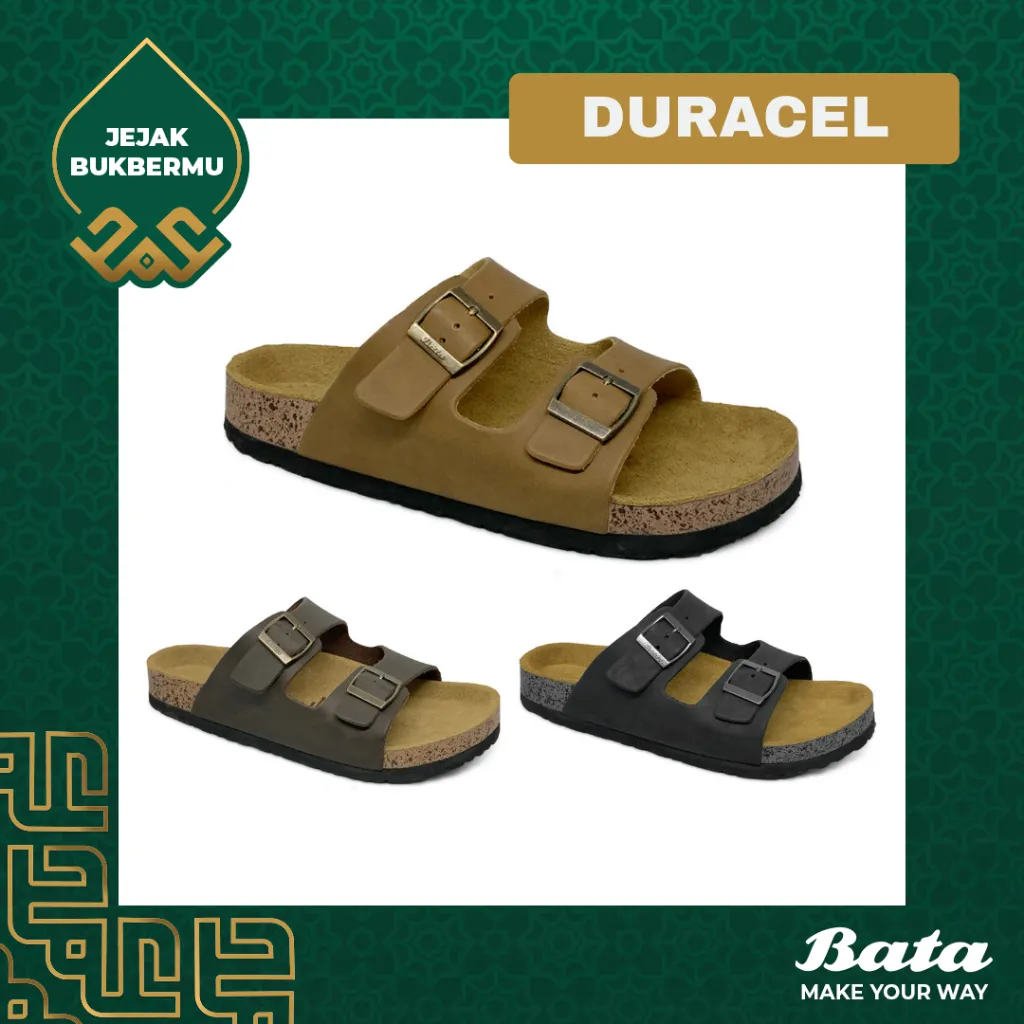 [Ramadan | EID Collection] BATA - DURACEL "Genuine Leather" Sandal Mules Kasual Pria