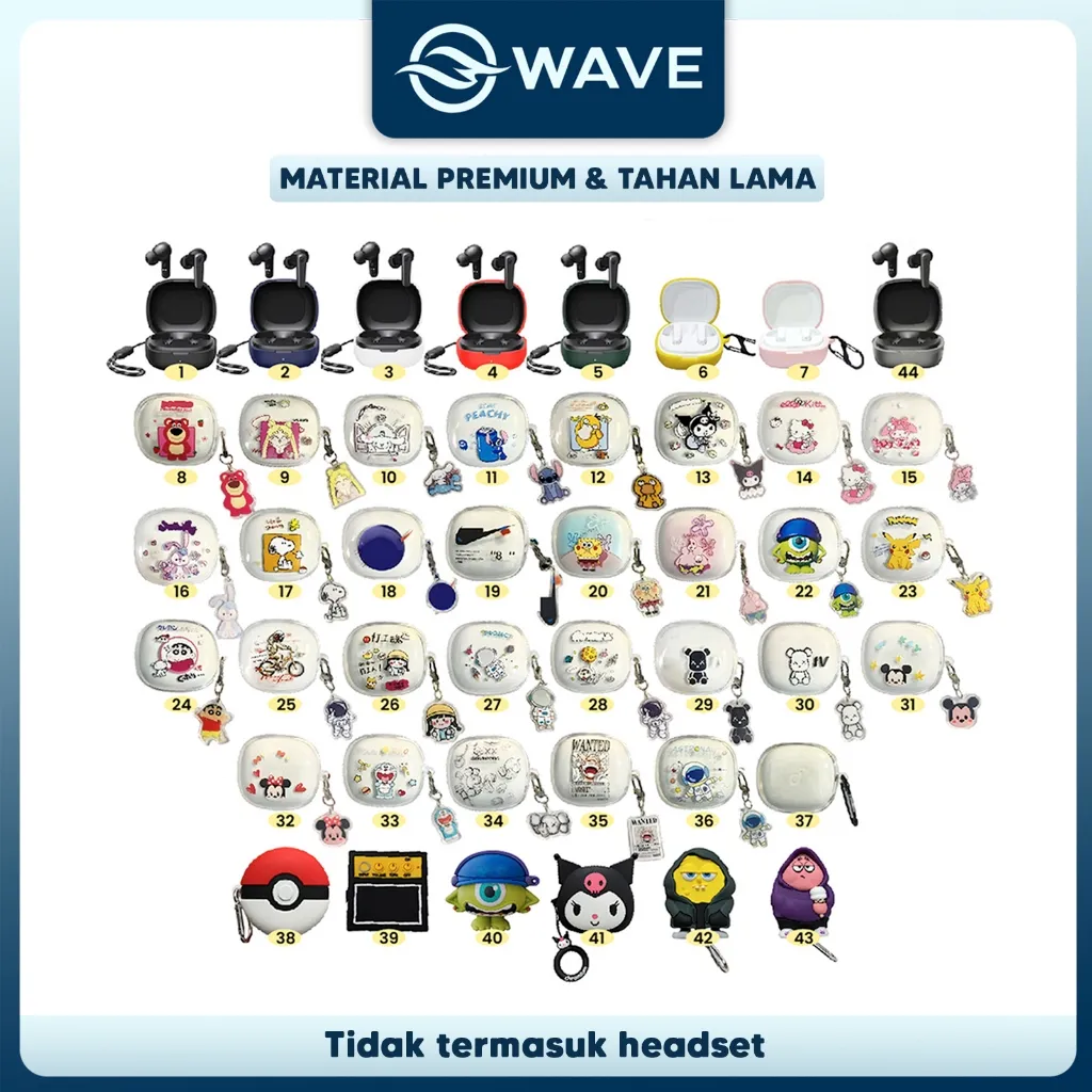 [S] Case Soundcore R50i Anker Karakter Lucu dan Polos Soft Silicon Premium Quality