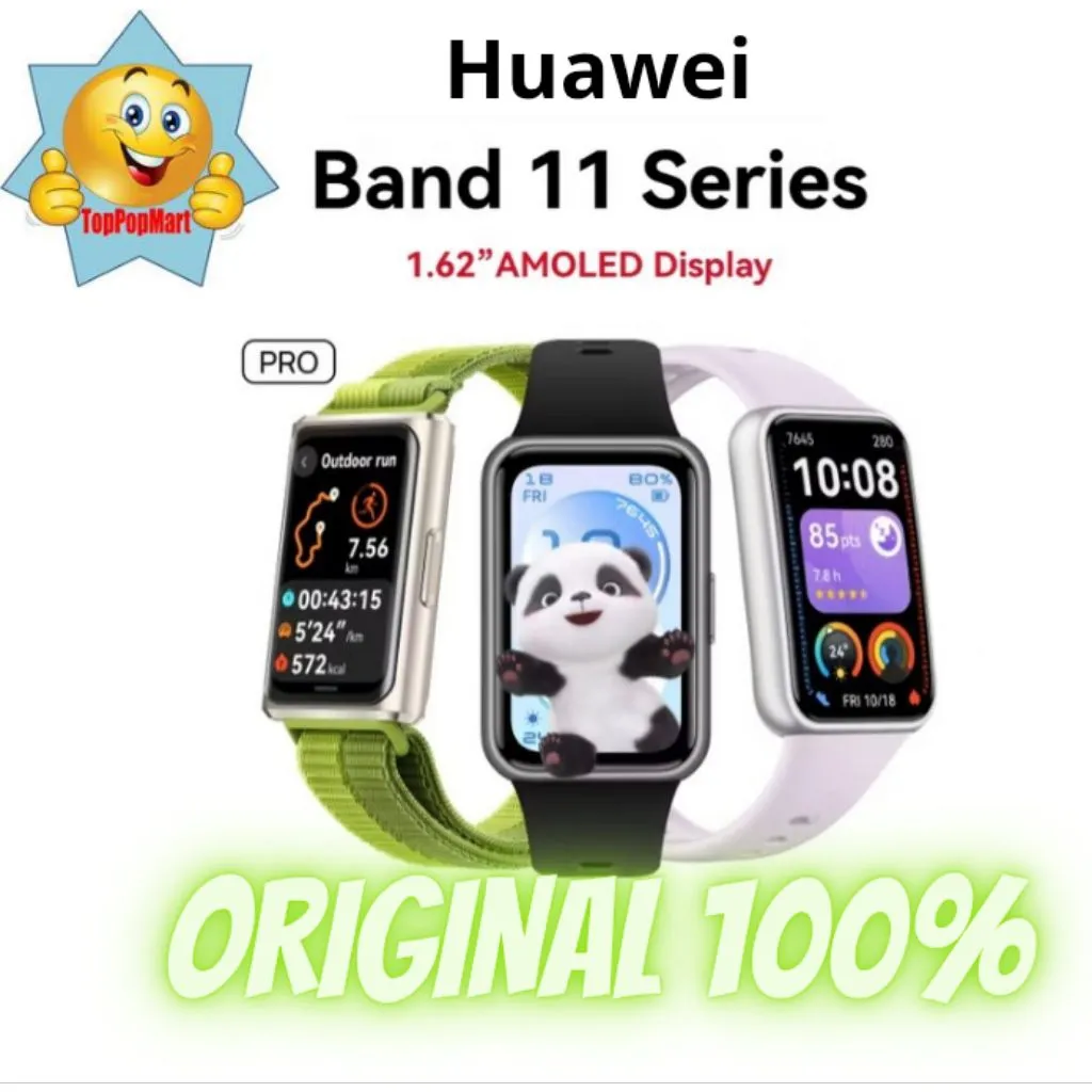 [Original 100%] HUAWEI Band 11 Series | 1.62" AMOLED Display | Enhanced Sleep Tracking | Heart Heal Management