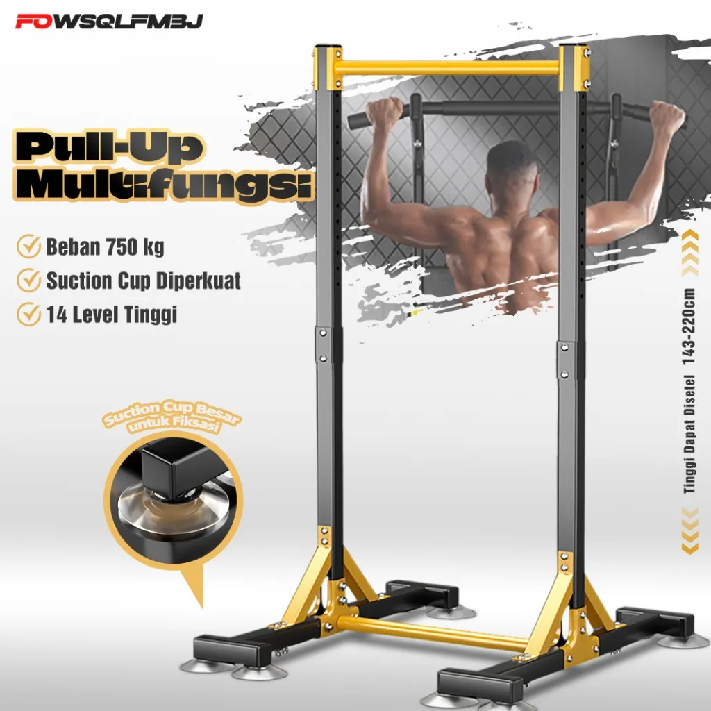 Power Tower pull up station  14 in 1 - Alat Fitness Multifungsi Adjustable 14 Level