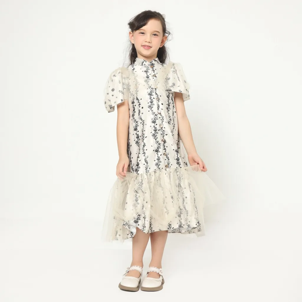 Chanté - Nima Girl Dress in Alpine Oat