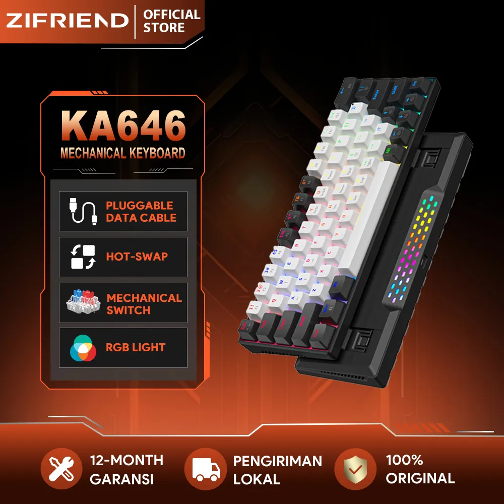 ZIFRIEND KA646 Mechanical Keyboard RGB
