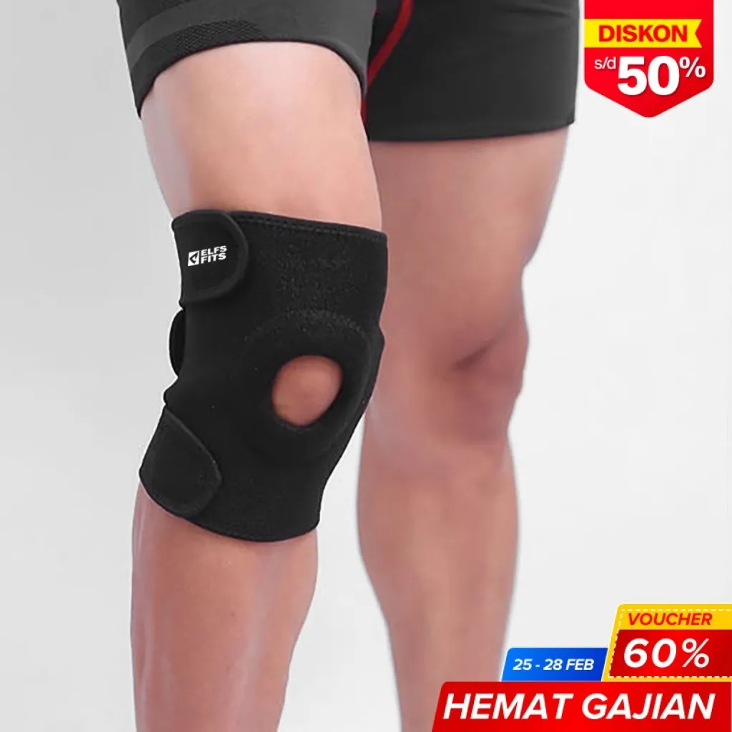 Elfs Active Knee Support Wrap Pelindung Lutut