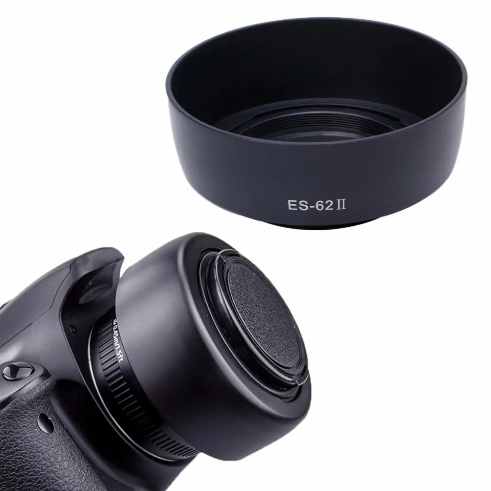 Lens Hood Lenshood Canon ES-62 II Untuk Lensa Fix Canon 50mm F1.8 II (Bisa Dibalik)