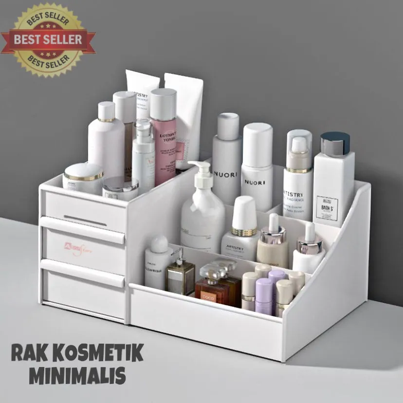 (BISA COD) PROMO Rak Hias Kosmetik Mini / Rak Kosmetik / Makeup Storage / Kotak Penyimpanan Skincare / Tempat Kosmetik / Rak Alat Tulis