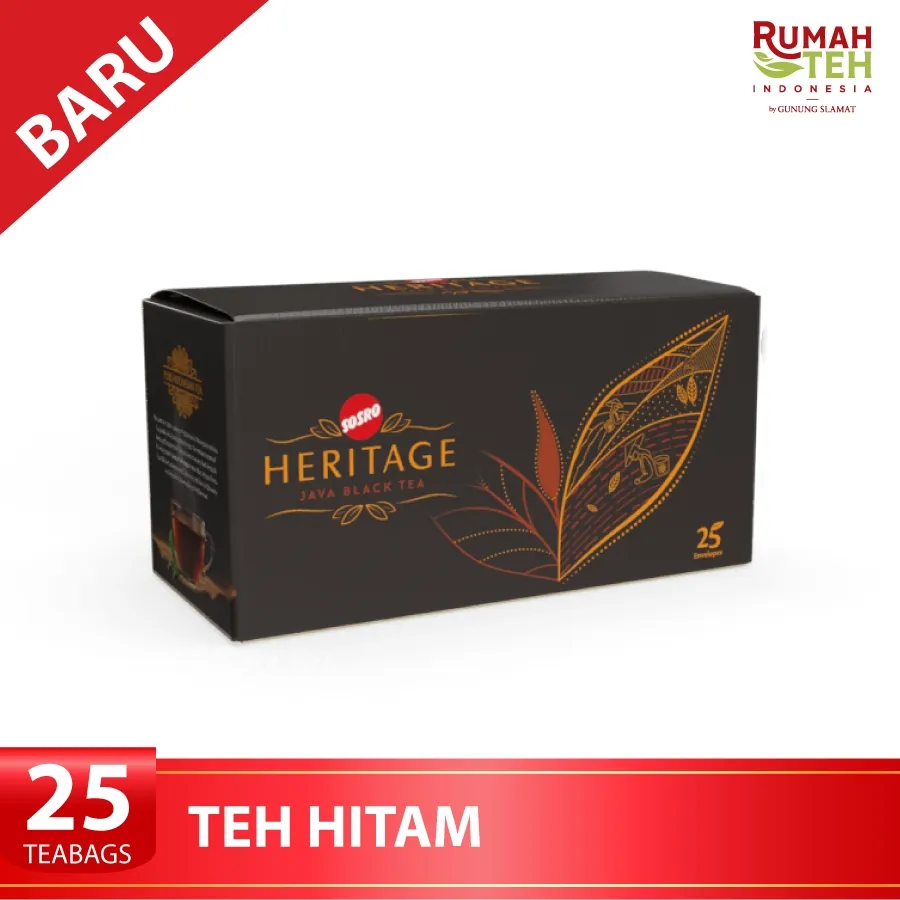 Teh Celup Sosro Heritage Single Estate - 25 tea bags - Java Black Tea