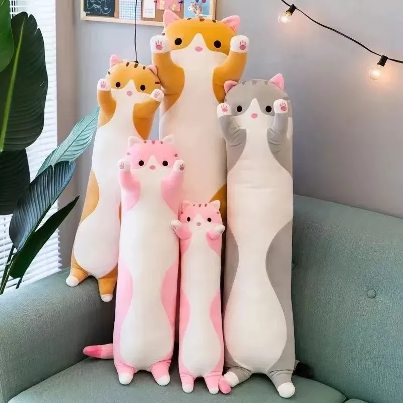 Guling Kucing Tinggi 60cm berlebel SNI mainan anak murahh