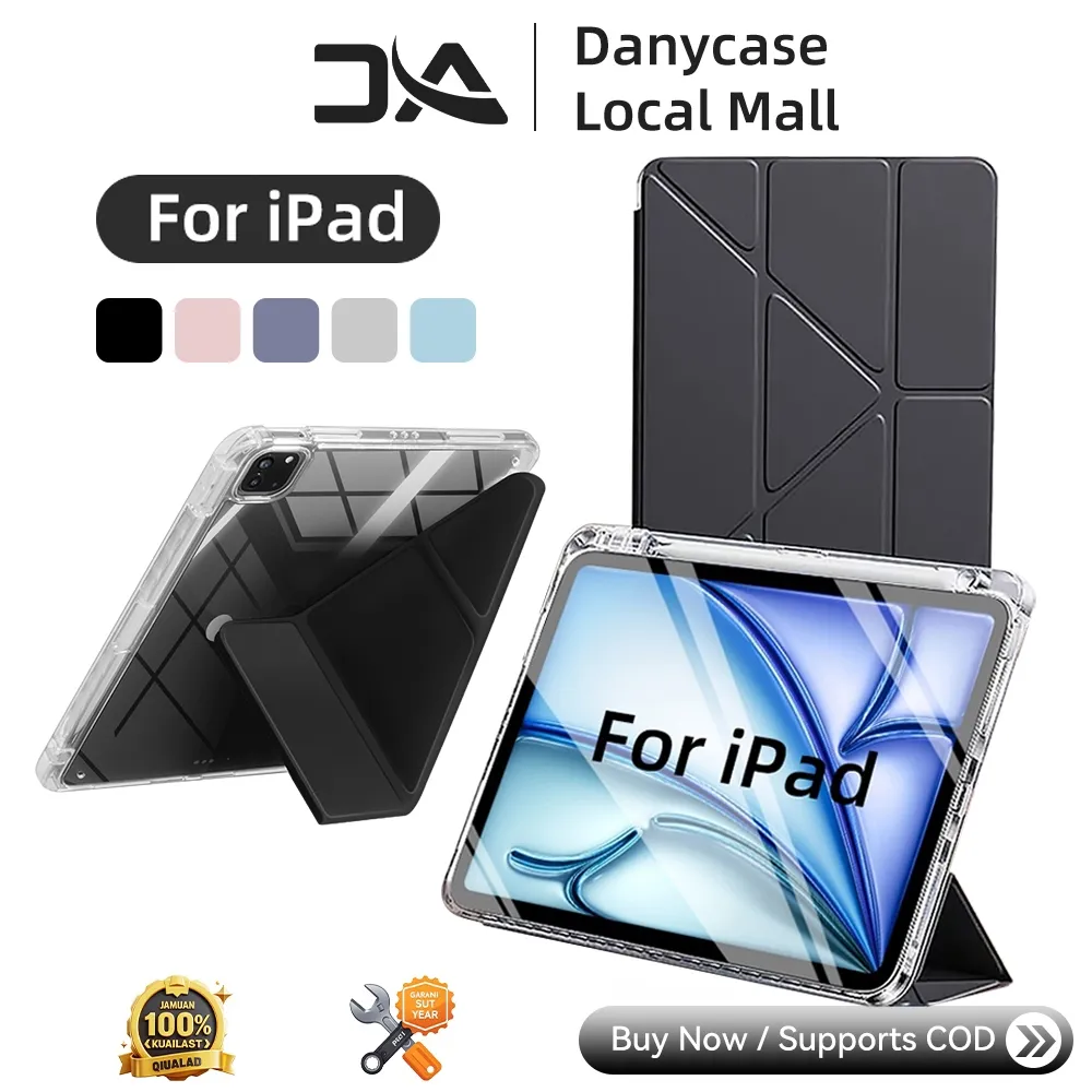 DANYCASE 3+Y Lipat Akrilik Tebal Transparan for ipad 11th A16 10th 2025 Air 11-M3(2025) Pro 11” Air 6 Air 4 5 Acrylic Shape Cover