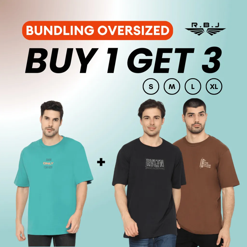 Pay 1 Get 3 RBJ T-Shirt Oversized New Collection