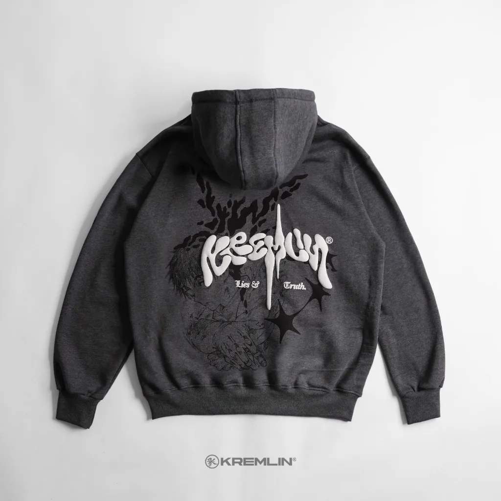 KREMLIN Pullover Hoodie Typo Graphic HD Puff - Mirage