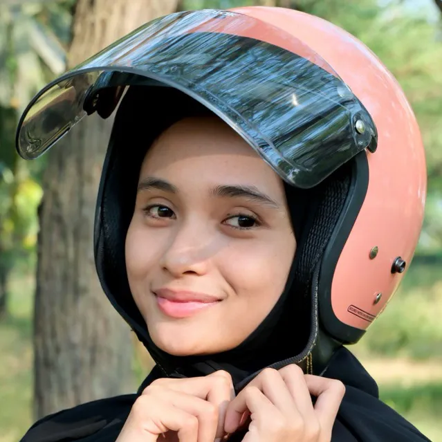 HELM BOGO DEWASA RETRO FULL LEHER SNI
