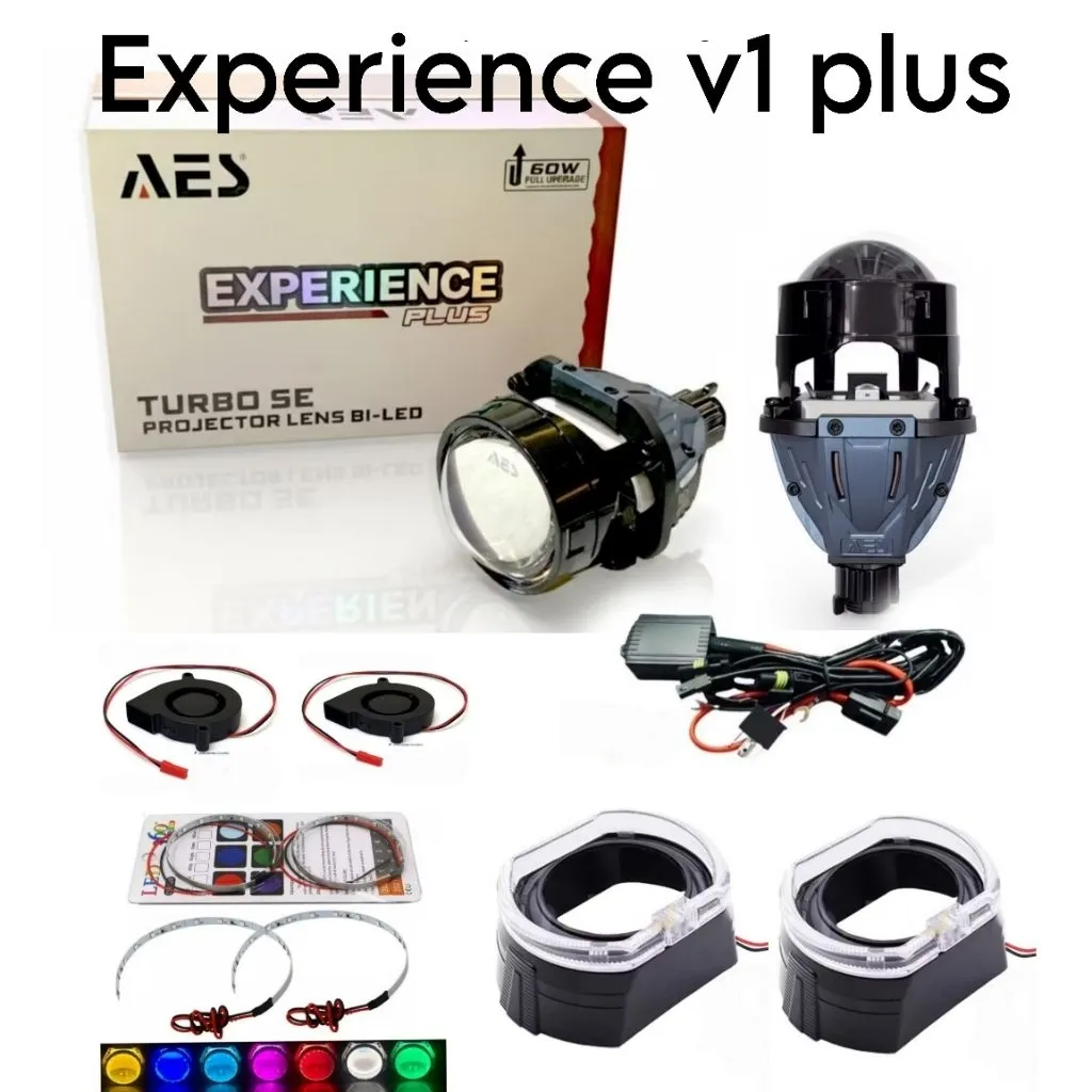 ORIGINAL AES PAKET TURBO SE EXPERIENCE V1 PLUS SUPER HEMAT BILED AES TURBO SE 60 WATT BLUELENS