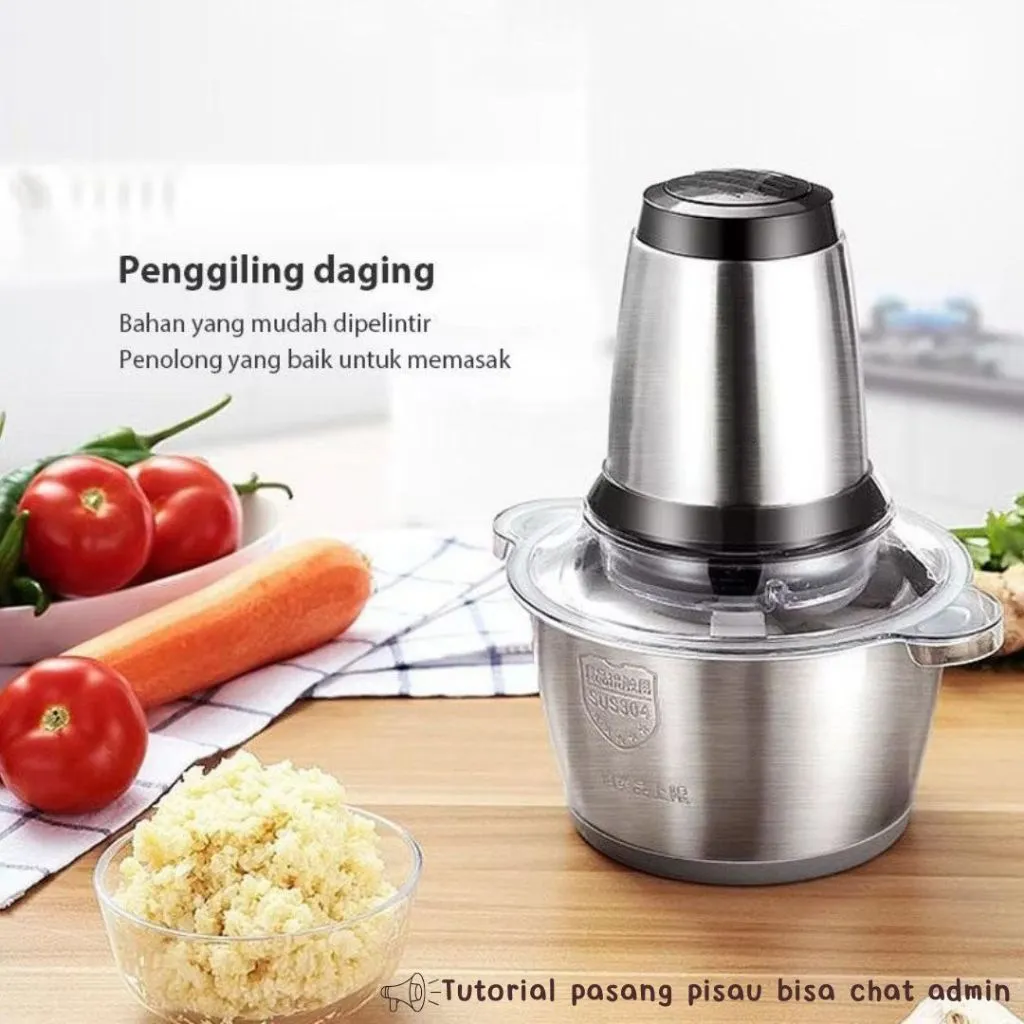 Blender Daging Stainless Chopper Penggiling Daging Serbaguna