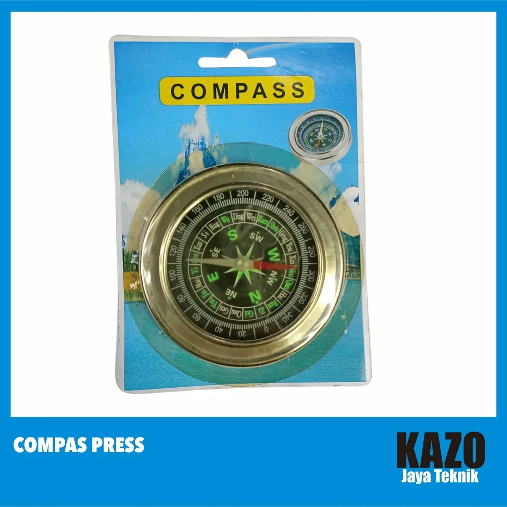 Compas Press / Compass / Kompas Penunjuk Arah Hiking Outdoor Camping Survival