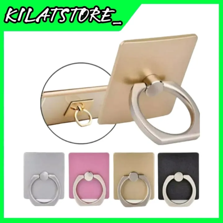 Phone Holder Ring Polos Crome for Back Handphone