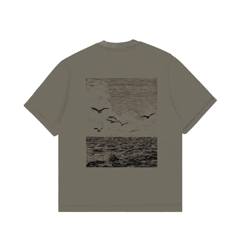 Onoma Katun Bangkok - Oversized Tshirt Ocean Pulse Stone - Kaos