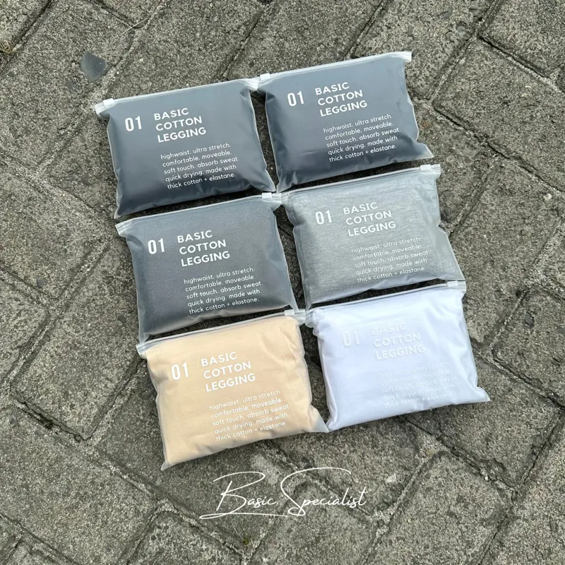 BASIC COTTON LEGGING || Legging Full Cotton Highwaist Premium Super Stretch