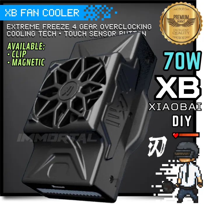 [IM] XB Overclocking Funcooler 70W XIAOBAI Pendingin HP Fan Cooler DIY Overpower Clip Magnetic Kipas Pendingin Utk HP Smartphone Tablet iPad Fan Cooler Terdingin Termurah Terbaik Flydigi Blackshark Iqoo ZB Hanji Oneplus BR41 BR42 TVVT SH WATERCOOLING WC