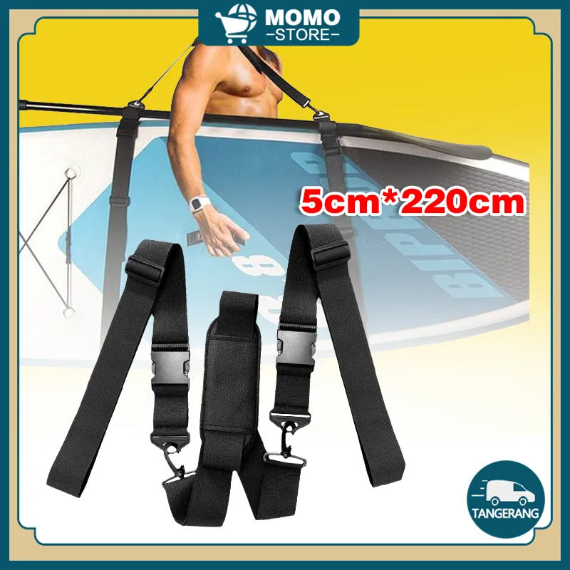 Paddle Board Carry Strap Adjustable SUP Carrying Strap Boards Nilon Untuk Papan Dayung, Papan Selancar, Kano Dan Kayak