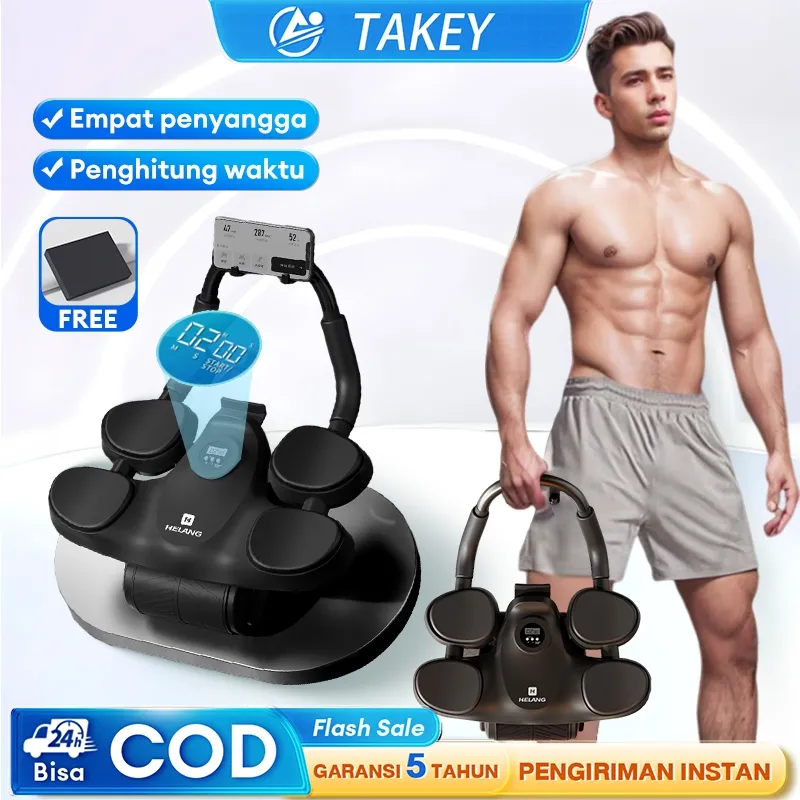 TAKEY Ab Wheel 4 in1 Ab Roller Wheels Plank Trainer Abdominal Core Roller Alat Push Up