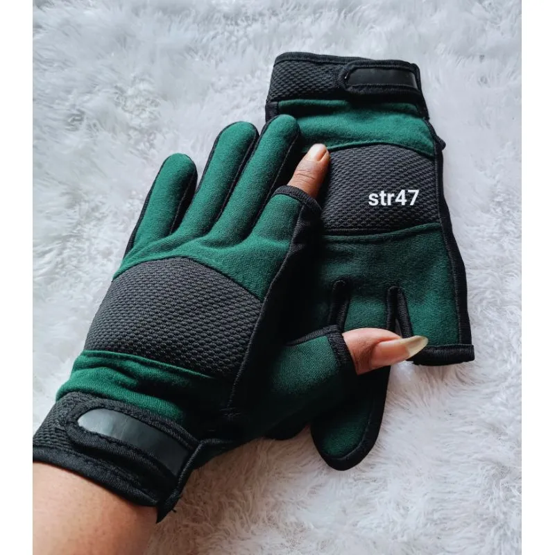 Sarung Tangan Motor Pria Dua Jari Terbuka Sarung Tangan Ojol/Grab murah