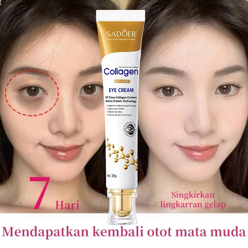 Eye Cream Krim Mata Anti-Aging Cream 20g Mata Panda dan Keriput Untuk Kerut Wajah Flek Hitam Kusam Anti Penuaan Lingkaran Hitam Kantong Mata Openeyes Treatment Mata cream wajah menghilangkan kantong mata Gel Krim Collagen Mengurangi Garis Halus