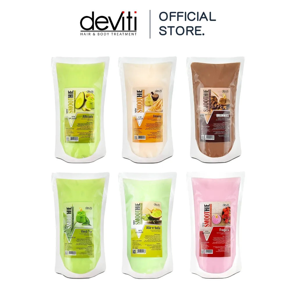 deviti Smoothie Creambath 1000 Gram Refill Perawatan Rambut Hair Care BPOM All Varian