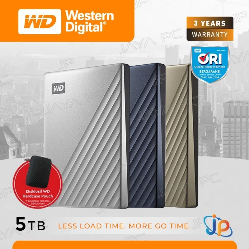 WD My Passport Ultra 5TB - HDD / HD / Hardisk / Harddisk External Portable USB-C 3.2