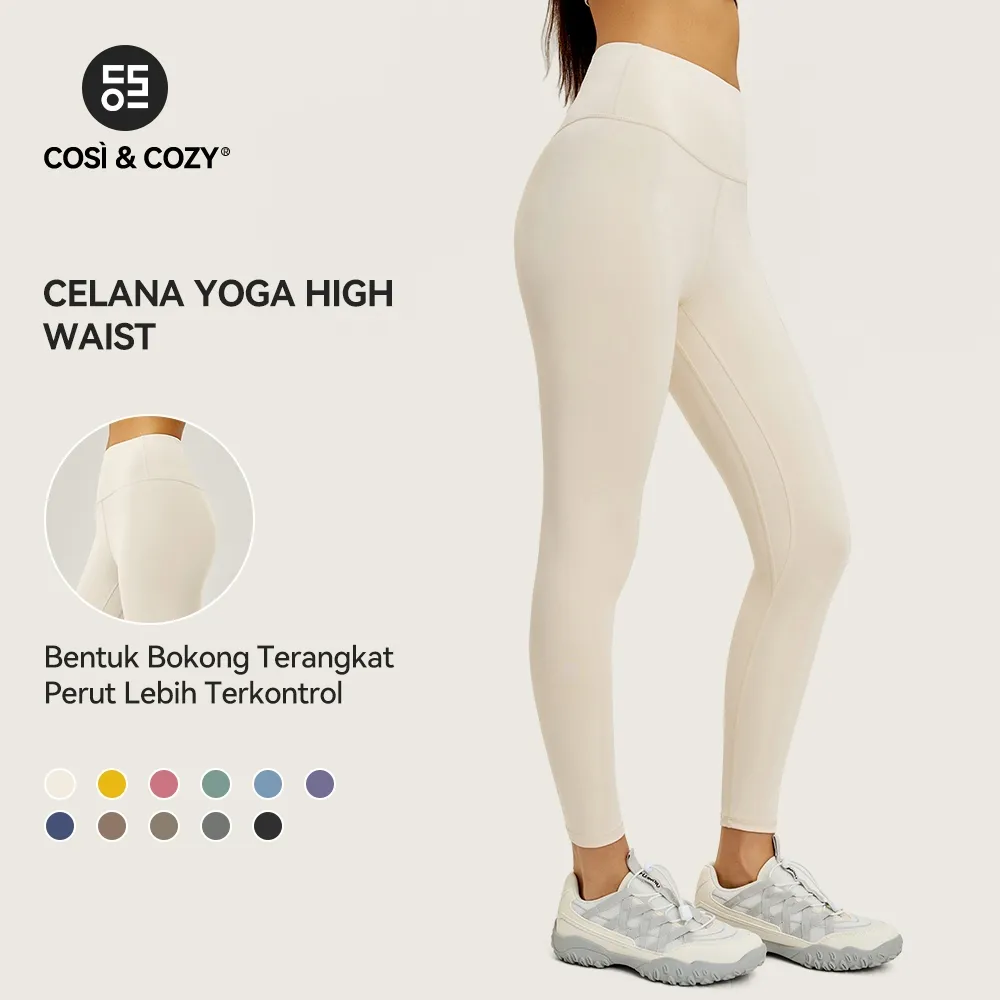 COSI COZY Celana Panjang Yoga Wanita Yoga Legging Celana Olahraga Pinggang Tinggi