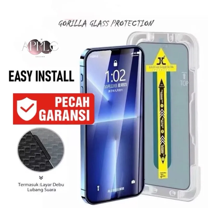 [ ANTI GAGAL ] SUPERFIT Tempered Glass IPHONE 6 6G 6S 6+ 6S+ 7 7+ 8 8+ PLUS SE 2 2020 X XS MAX XR 11 12 13 14 15 16 17 PRO MAX PLUS AIR Screen Protector Anti Gores