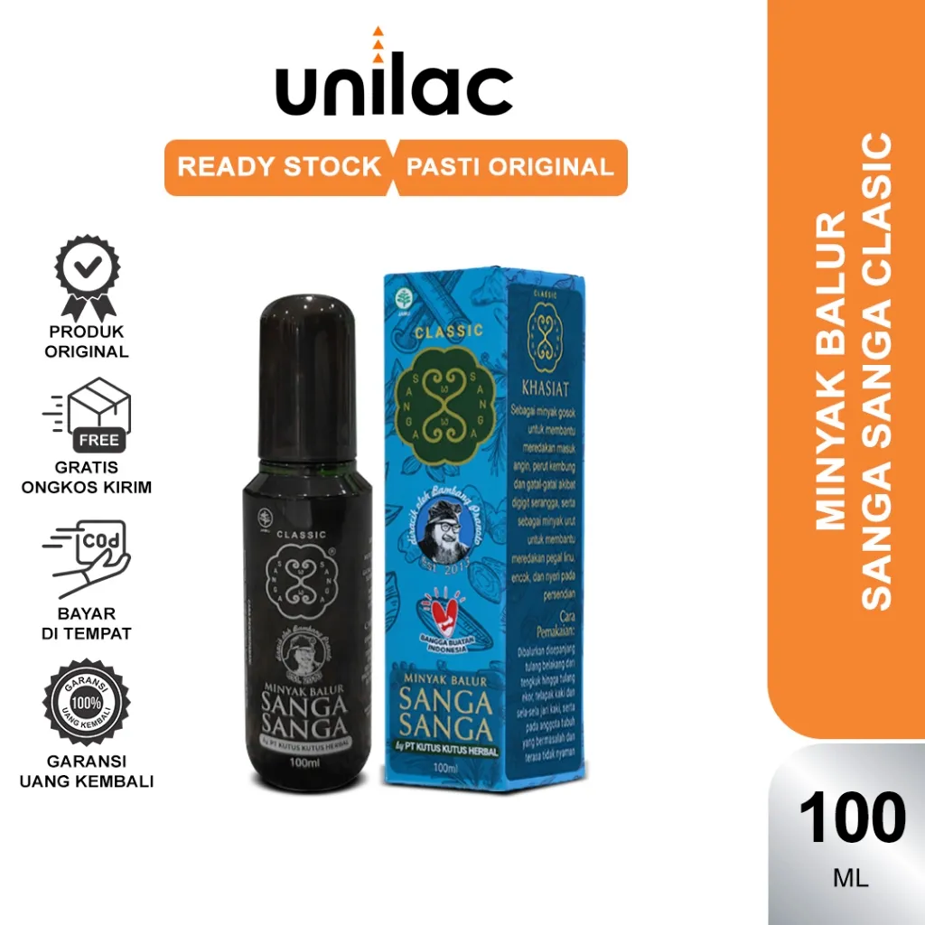 (100% ORI) Minyak Sanga Sanga Classic 100ml by PT. Kutus Kutus Herbal Asli Bali