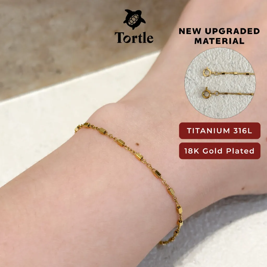 TORTLE - Gelang TITANIUM Wanita VIOLET | Perhiasan Gelang Mewah Fashion Premium Simple Bracelet Aesthetic