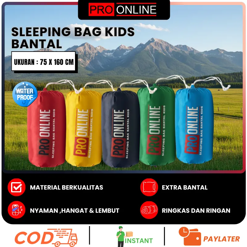 Sleeping Bag Kids / Selimut Tidur Anak Polar Bulu / Kantung Tidur Anak/ Sleeping Bag Camping Outdoor
