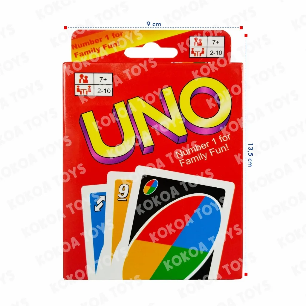 Kartu UNOOO Merah / ALL Wild- Permainan Kartu Keluarga Seru dan Edukatif Card Game Family Game